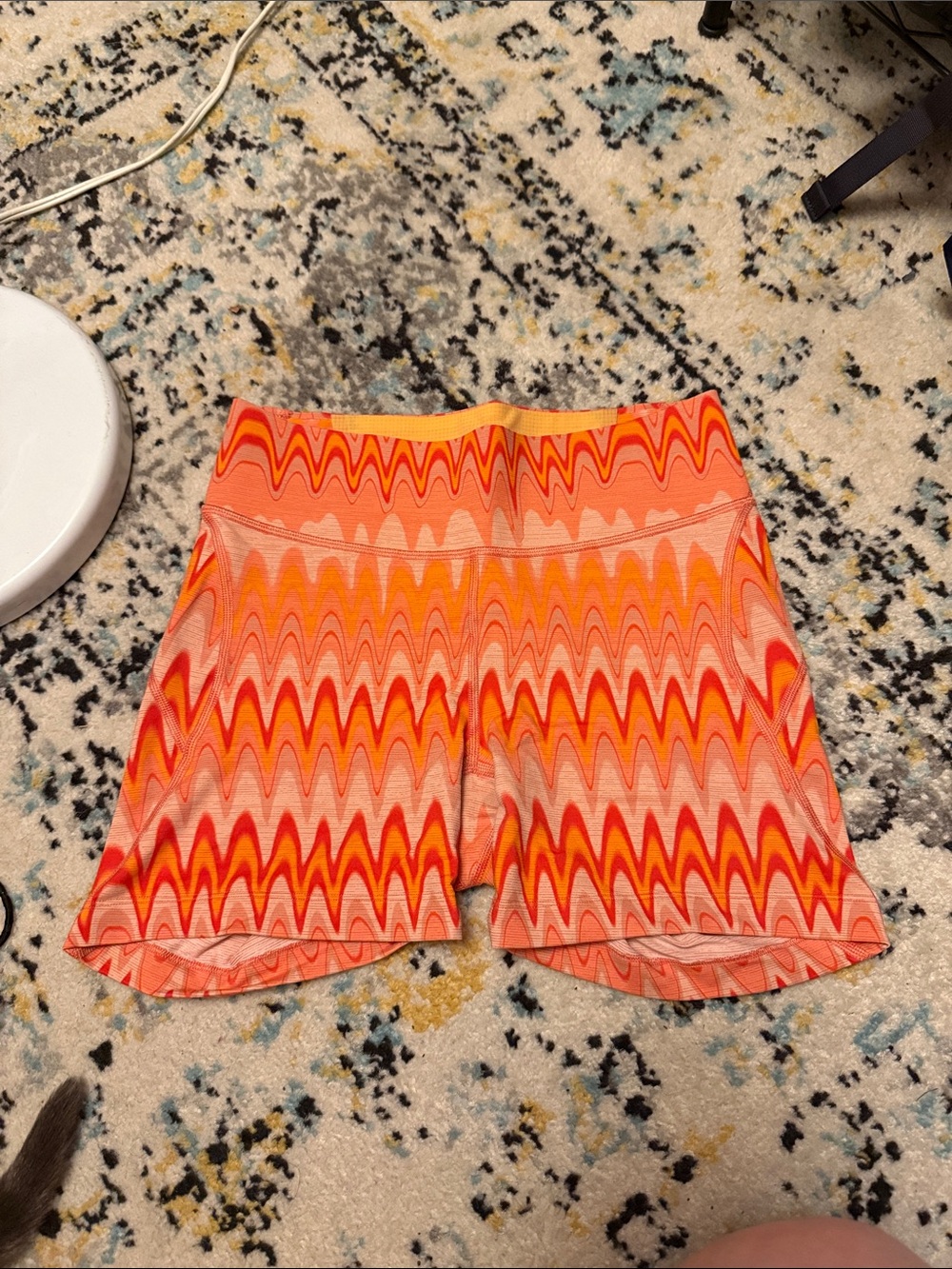Outdoor Voices 5” Techsweat Shorts in Grapefruit Helios